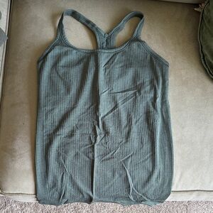 lululemon athletica Ebb to Street Racerback Tank in Olive